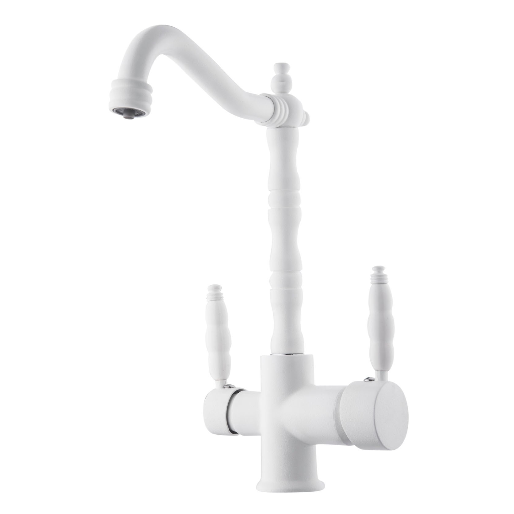 03-RUSTİK EVYE ARITMA BATARYA BEYAZ